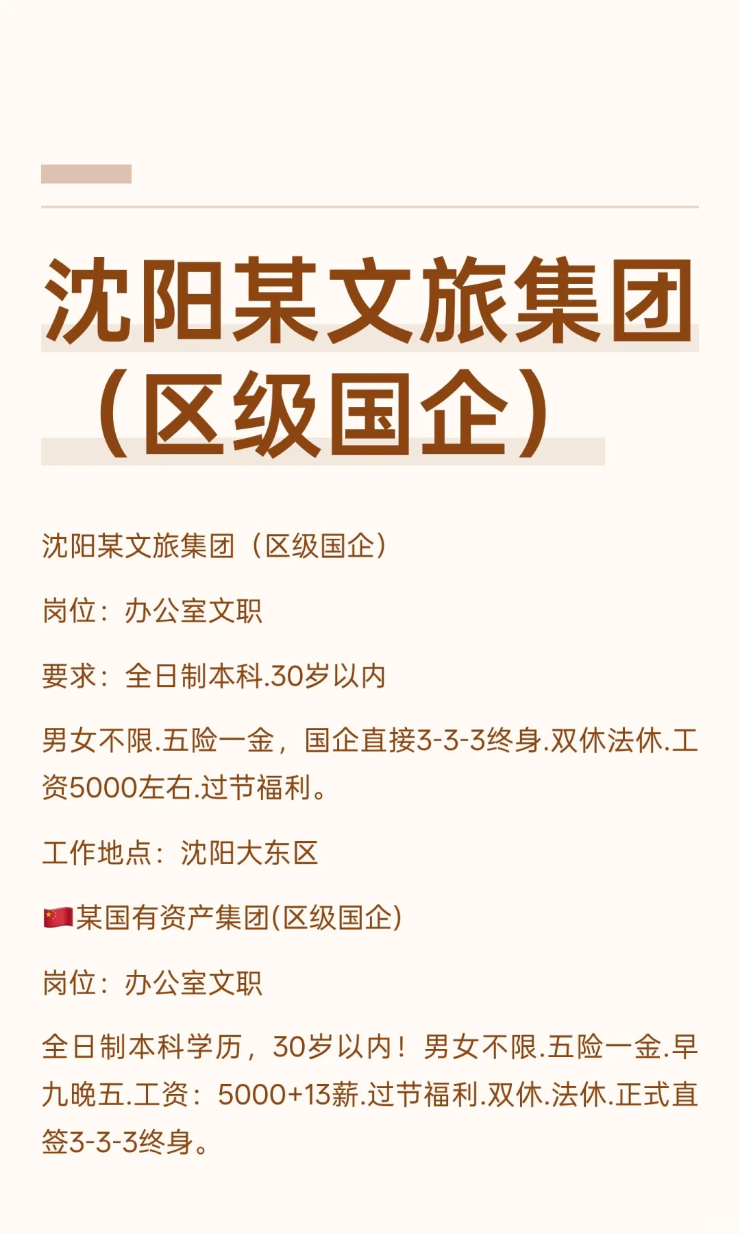 沈阳某文旅集团（区级国企）