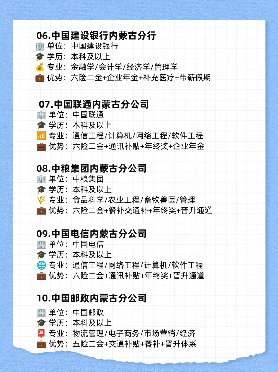 应届生有面子还好进的央国企——呼和浩特篇
