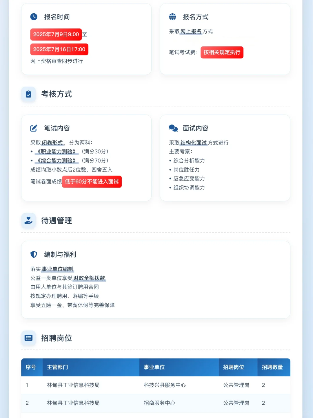 大庆市林甸县2025年事业单位公开招聘