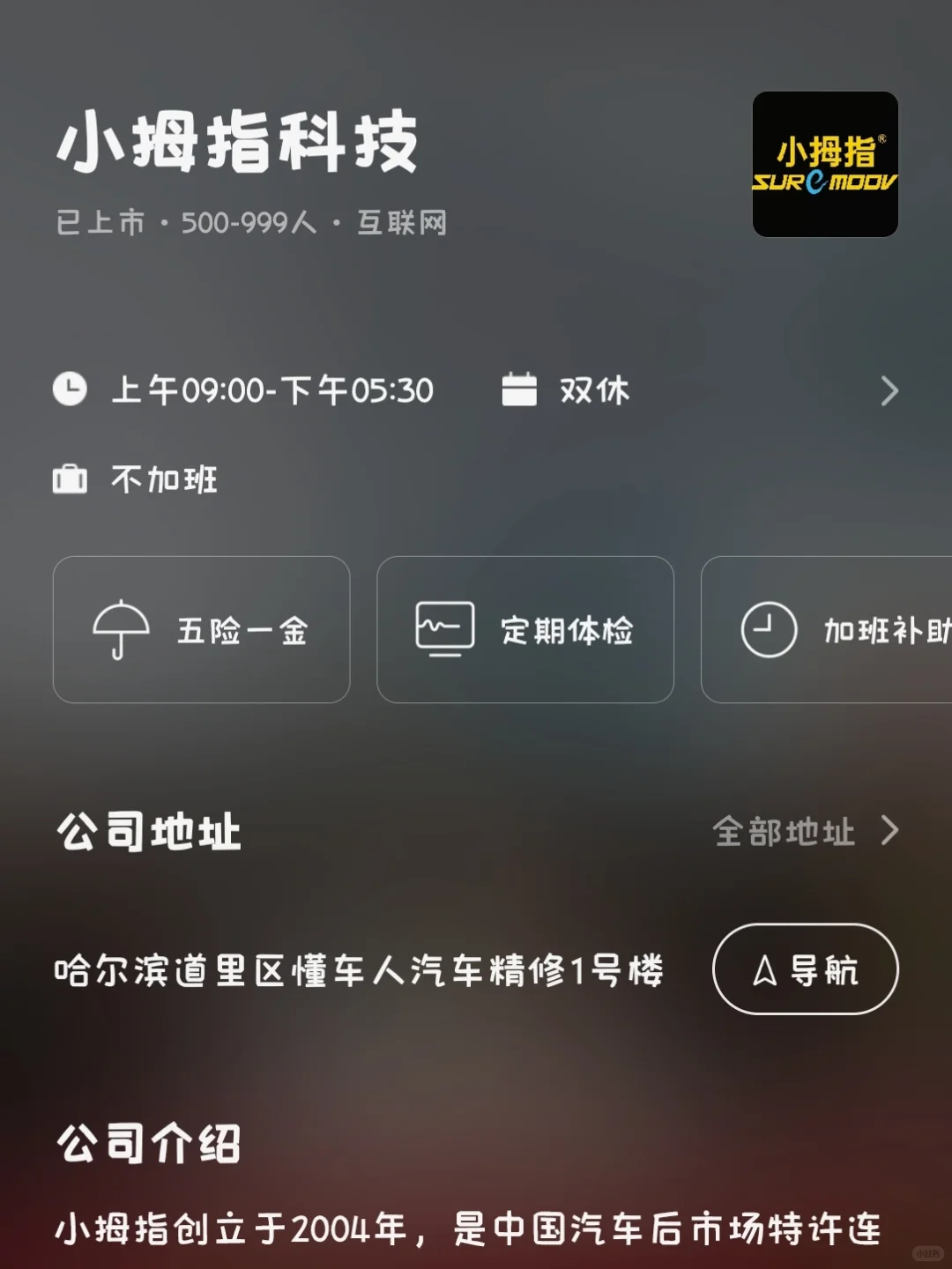 哈尔滨冷门双休小而美企业