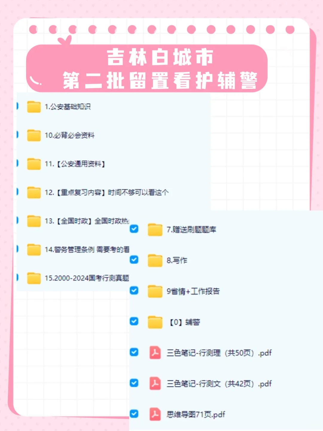 ！吉林白城市公安局招聘129名辅警 公告来啦