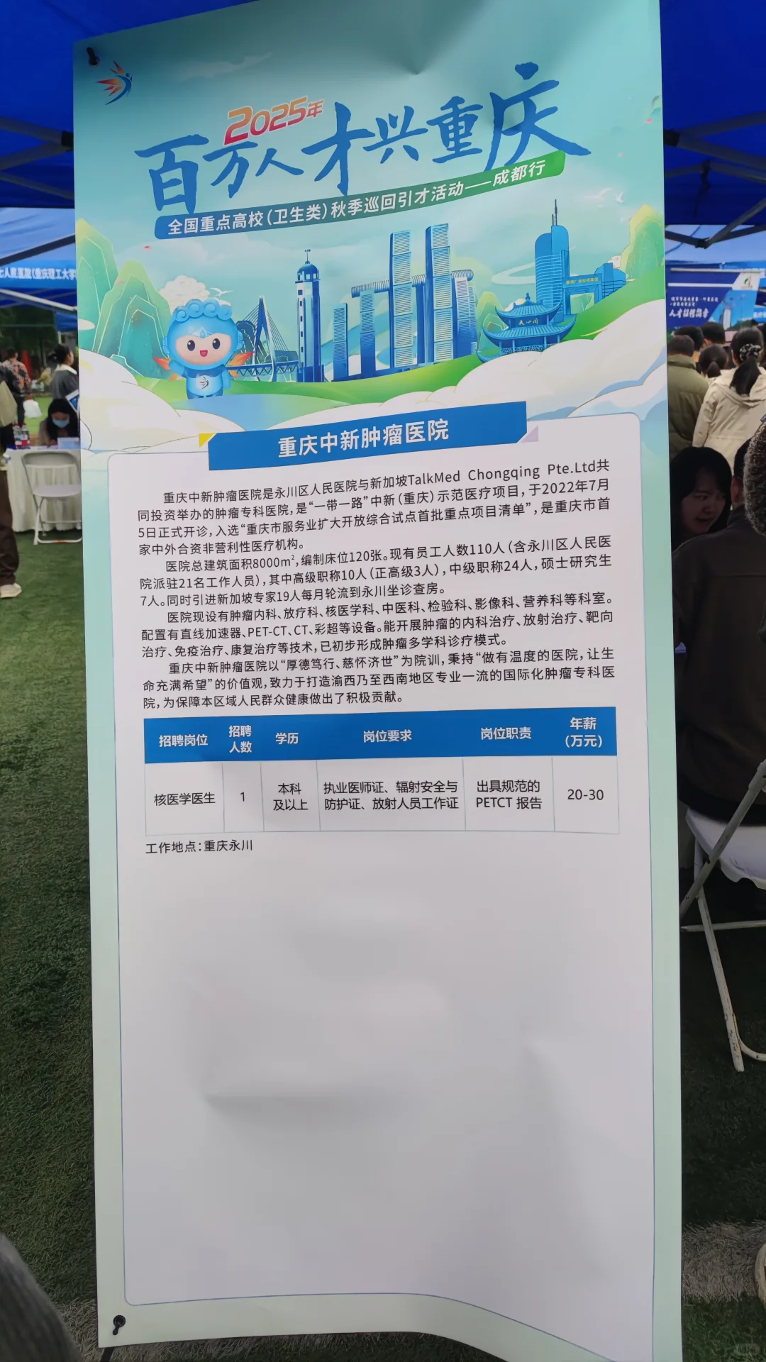 华西双选会21号下午场拍摄的部分招聘海报1