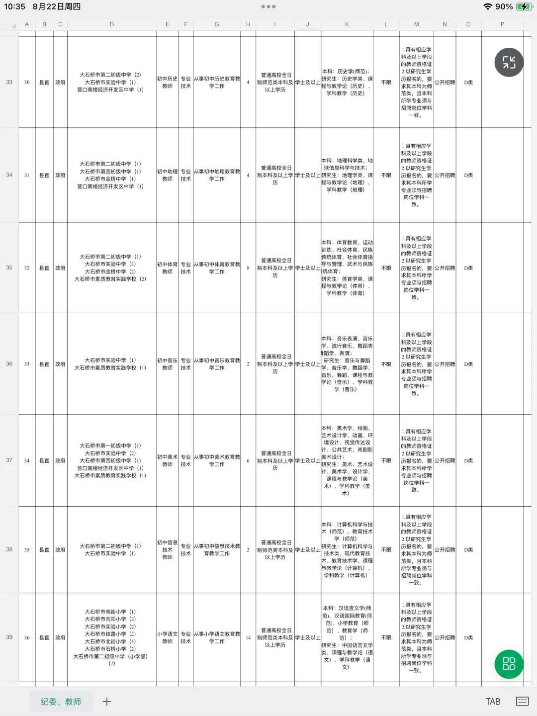 编制！辽宁营口招聘教师206名含心理岗位