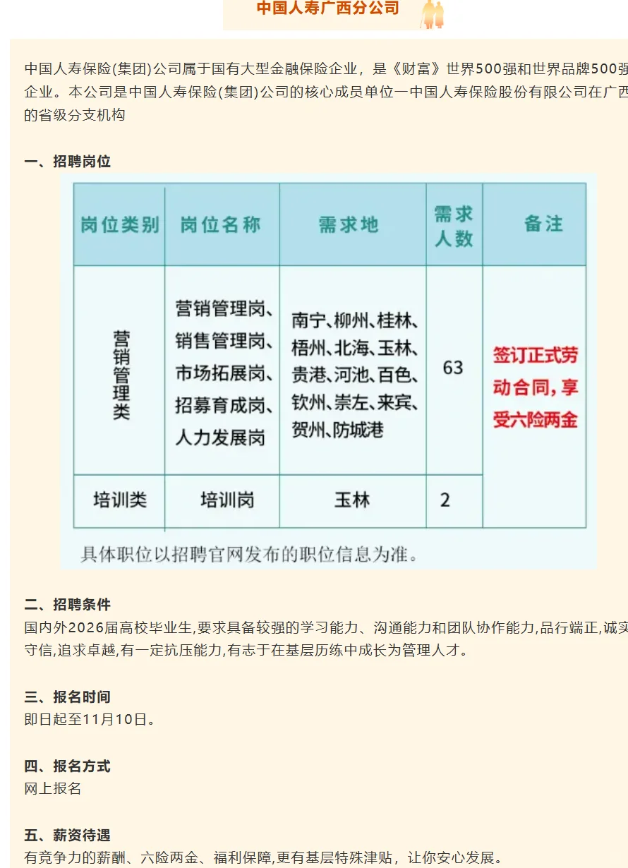 10.22招聘∶月入5000➕六险二金➕双休