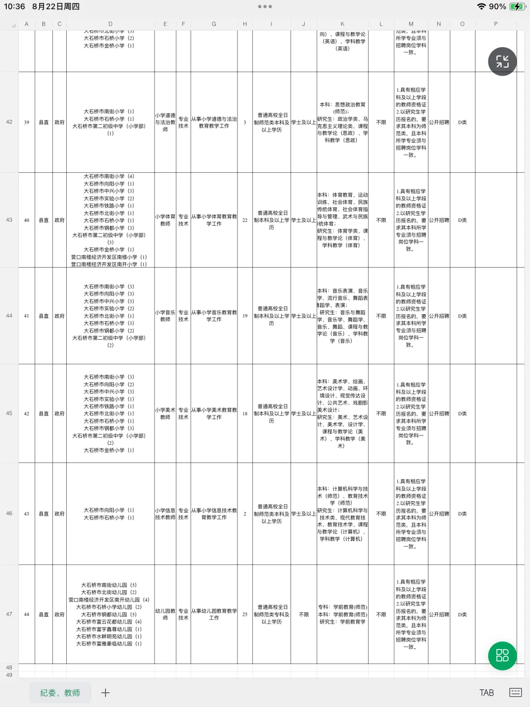 编制！辽宁营口招聘教师206名含心理岗位