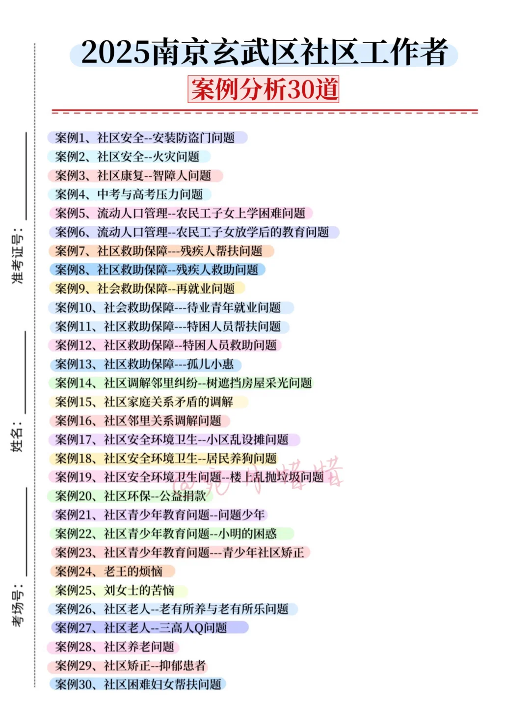 现在备考25南京玄武区社区工作者，我的建议