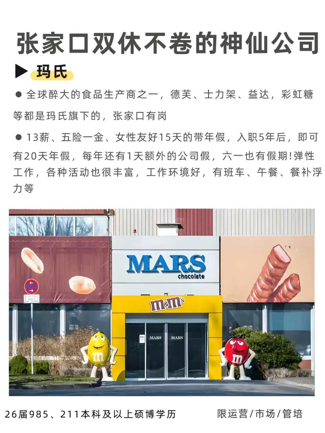 张家口双休不卷的神仙公司