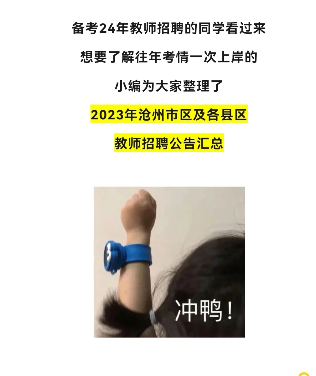 23沧州公告汇总