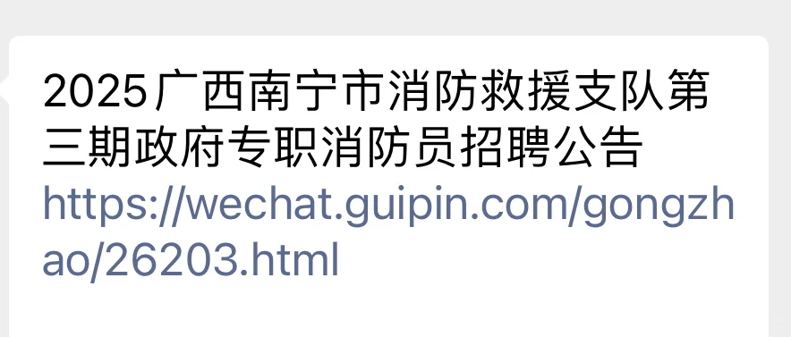 广西南宁市消防救援支队招聘啦