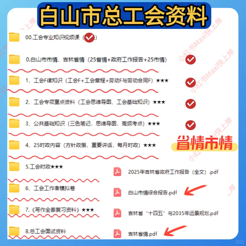 2025白山市总工会社工招聘考试资料分享！