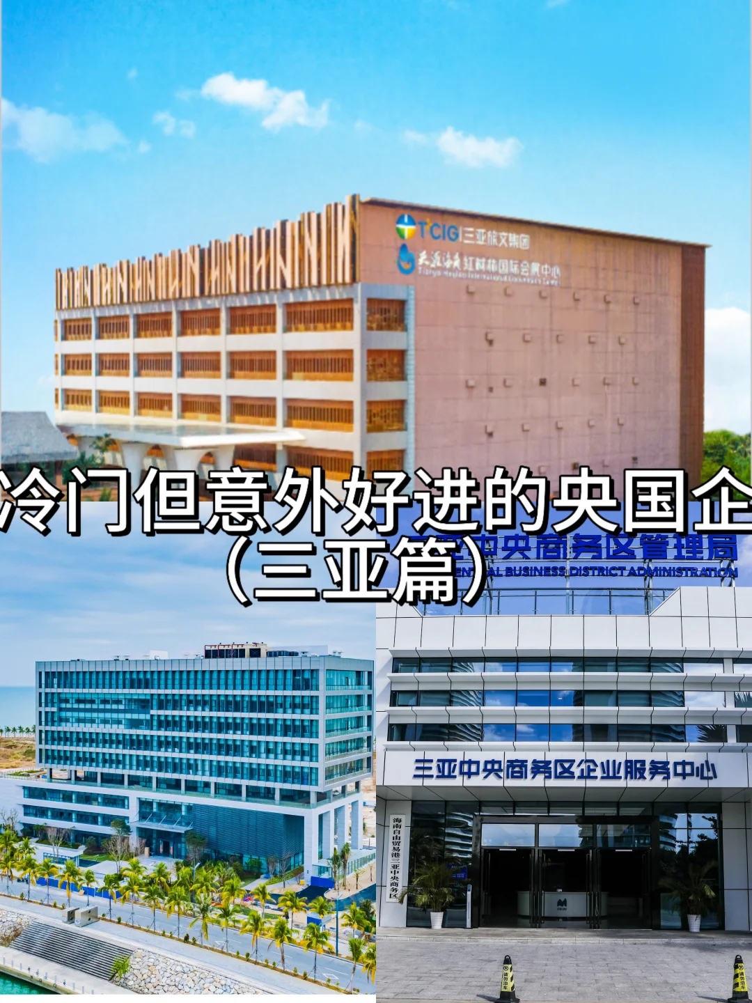 冷门但意外好进的央国企（三亚篇）