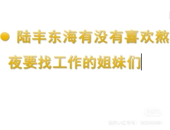 有没有陆丰东海找工作女孩子～