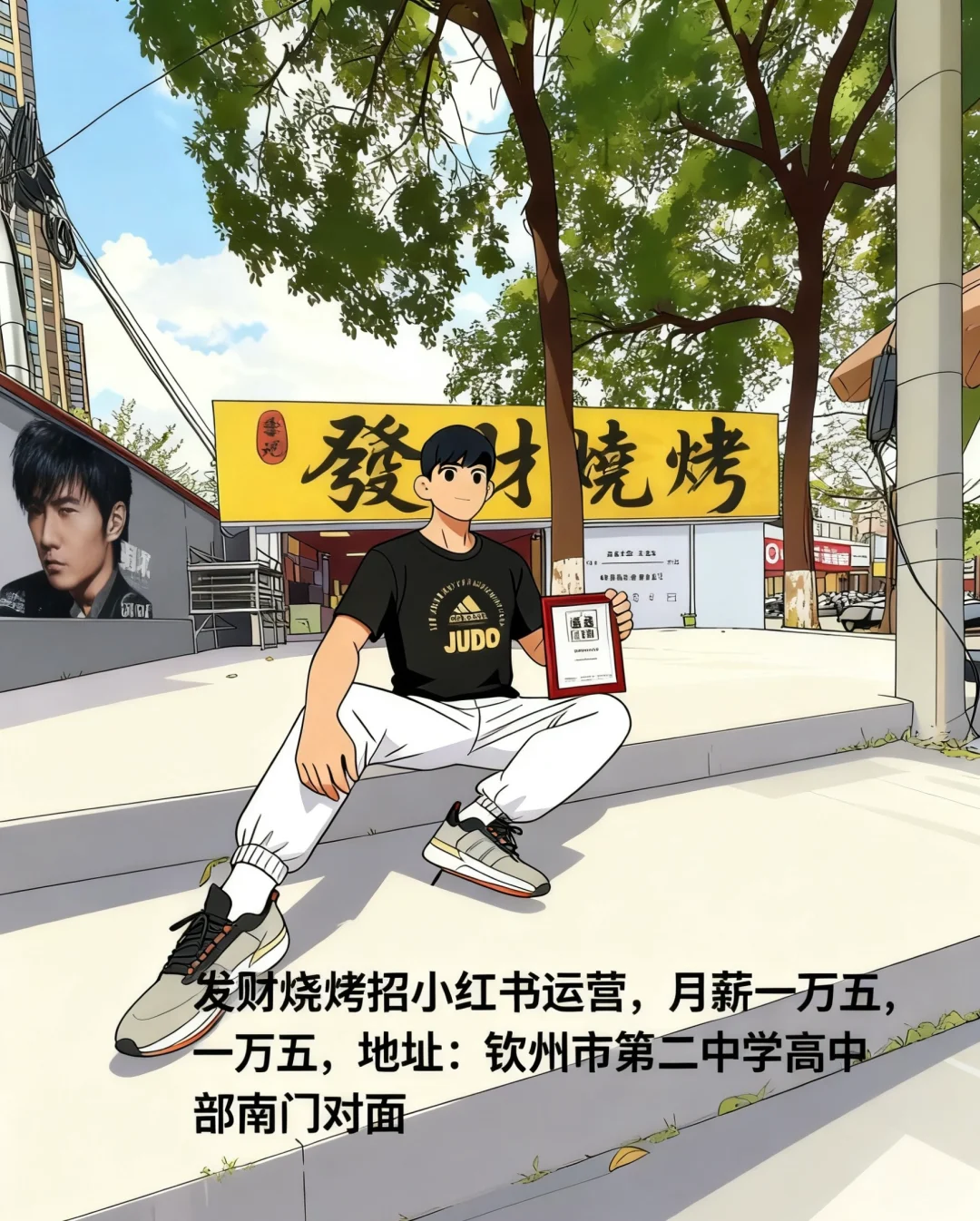 钦州發財烧烤招小红书运营。