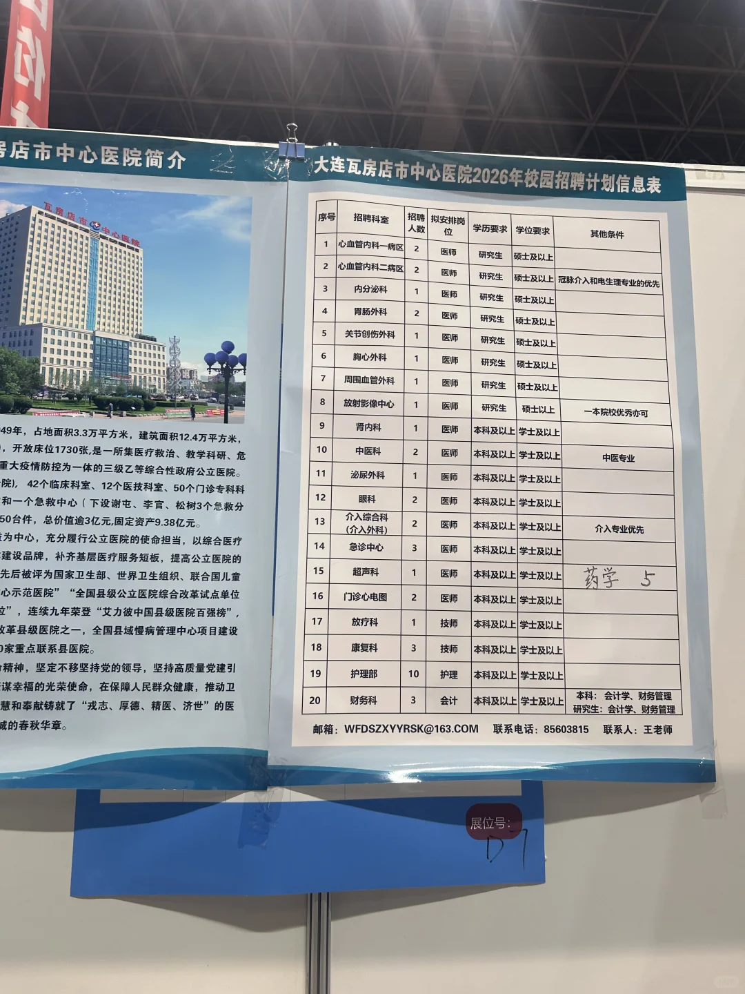 沈阳医学院招聘会