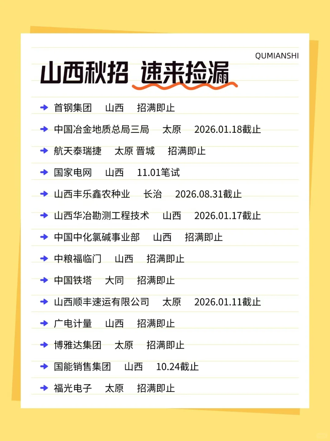 这个山西校招我投定了