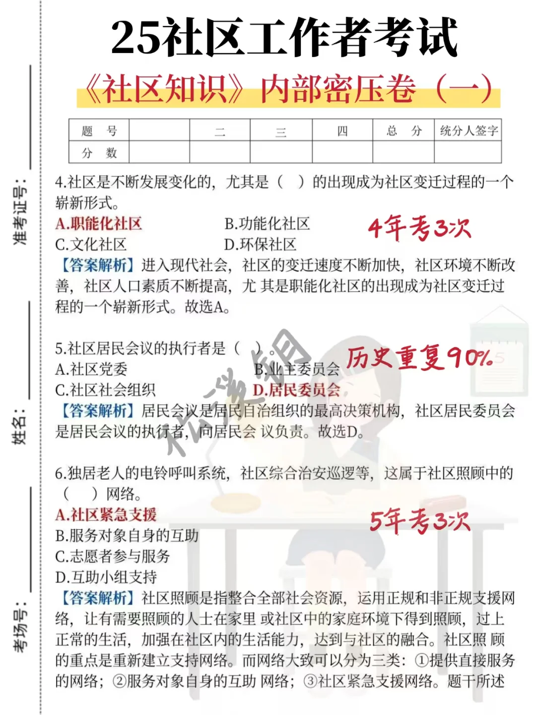 朔州怀仁社区招聘，去年压的挺准，今年继续