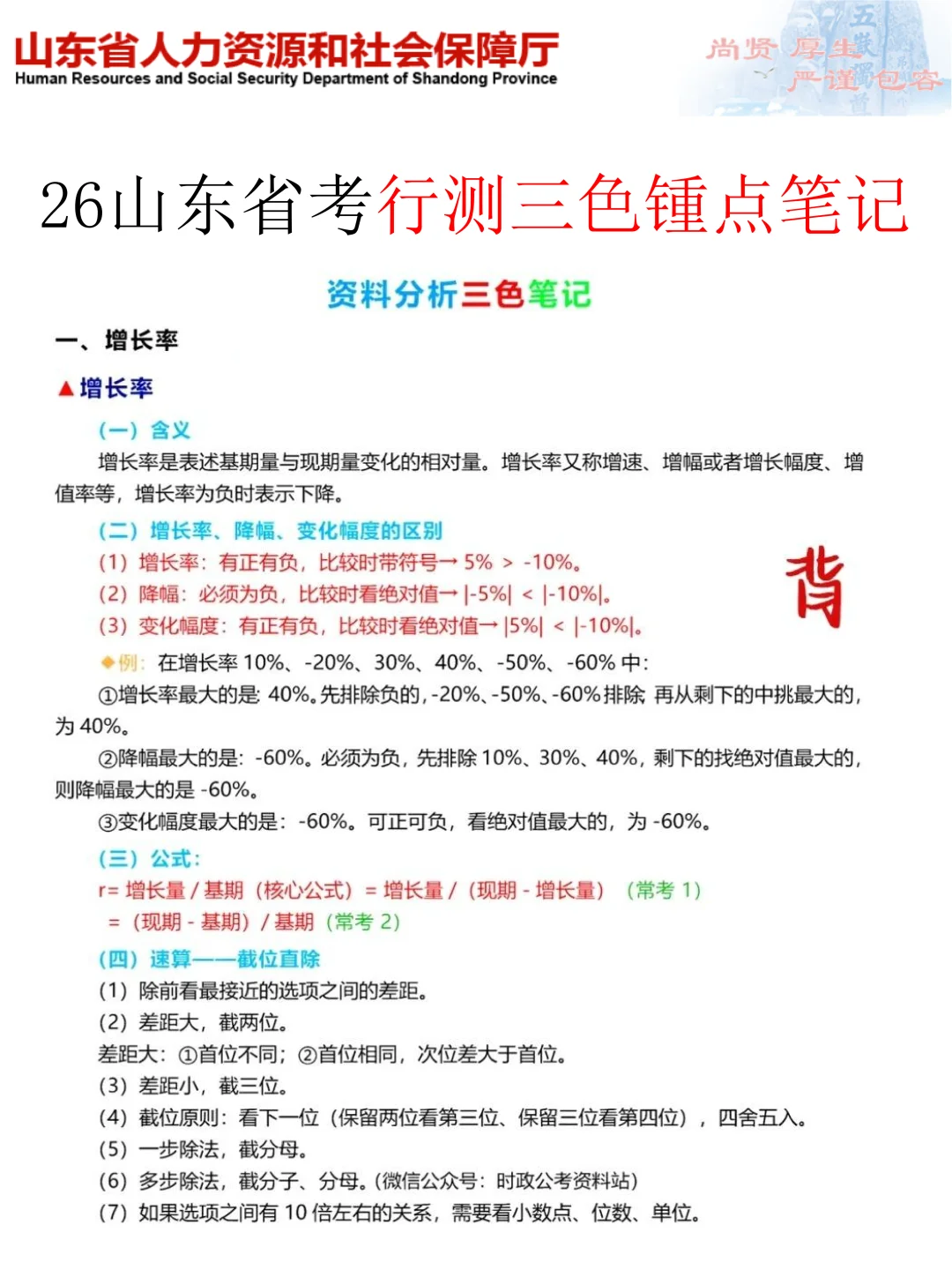 友情提醒：山东省考别裸考！背完保底85分
