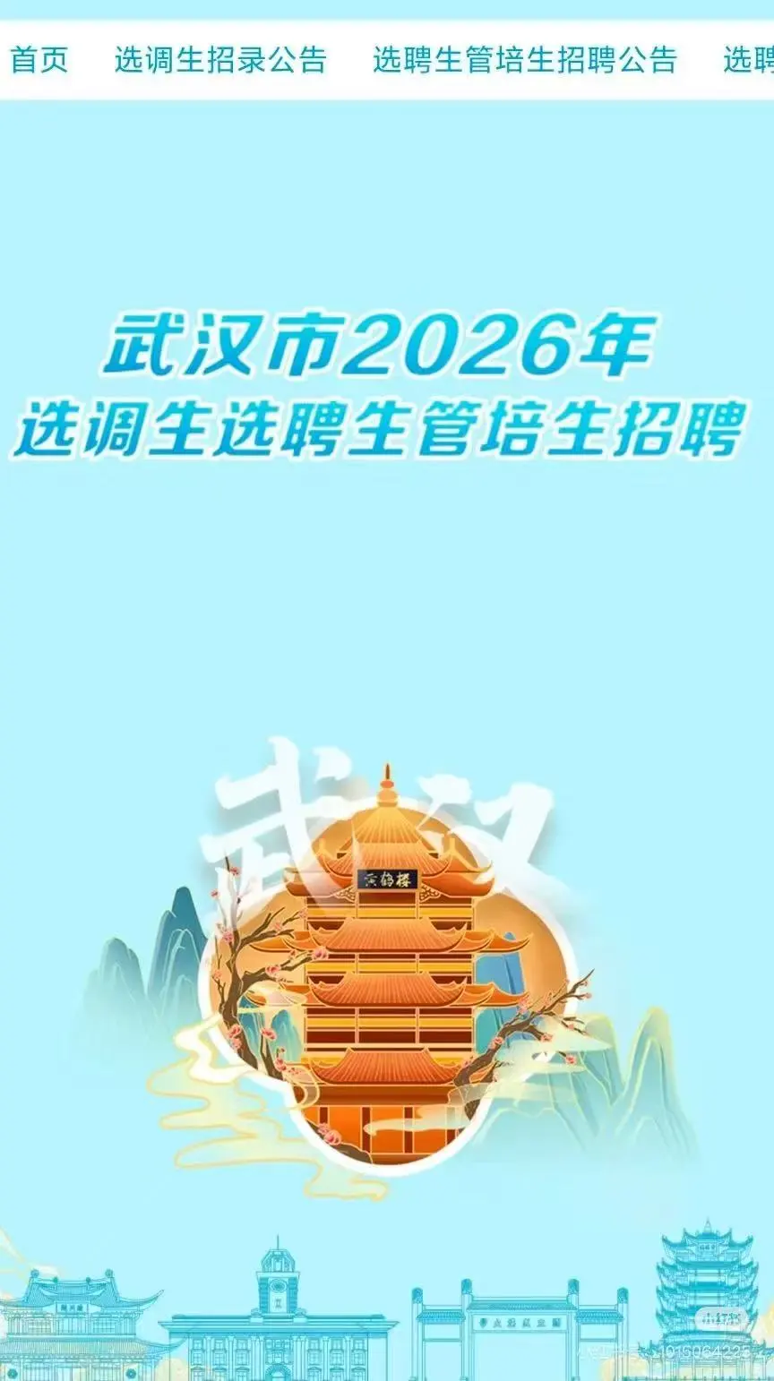 26武汉选聘生考试马上要来啦
