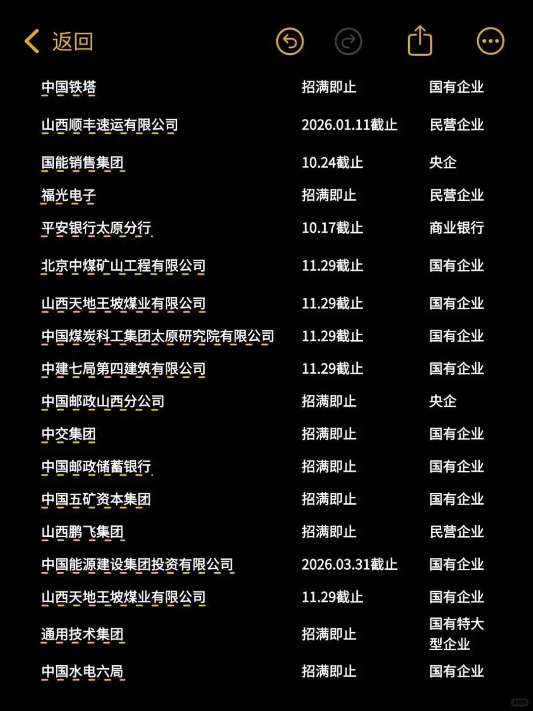 秋招开的太多了，先把山西这些岗投完吧