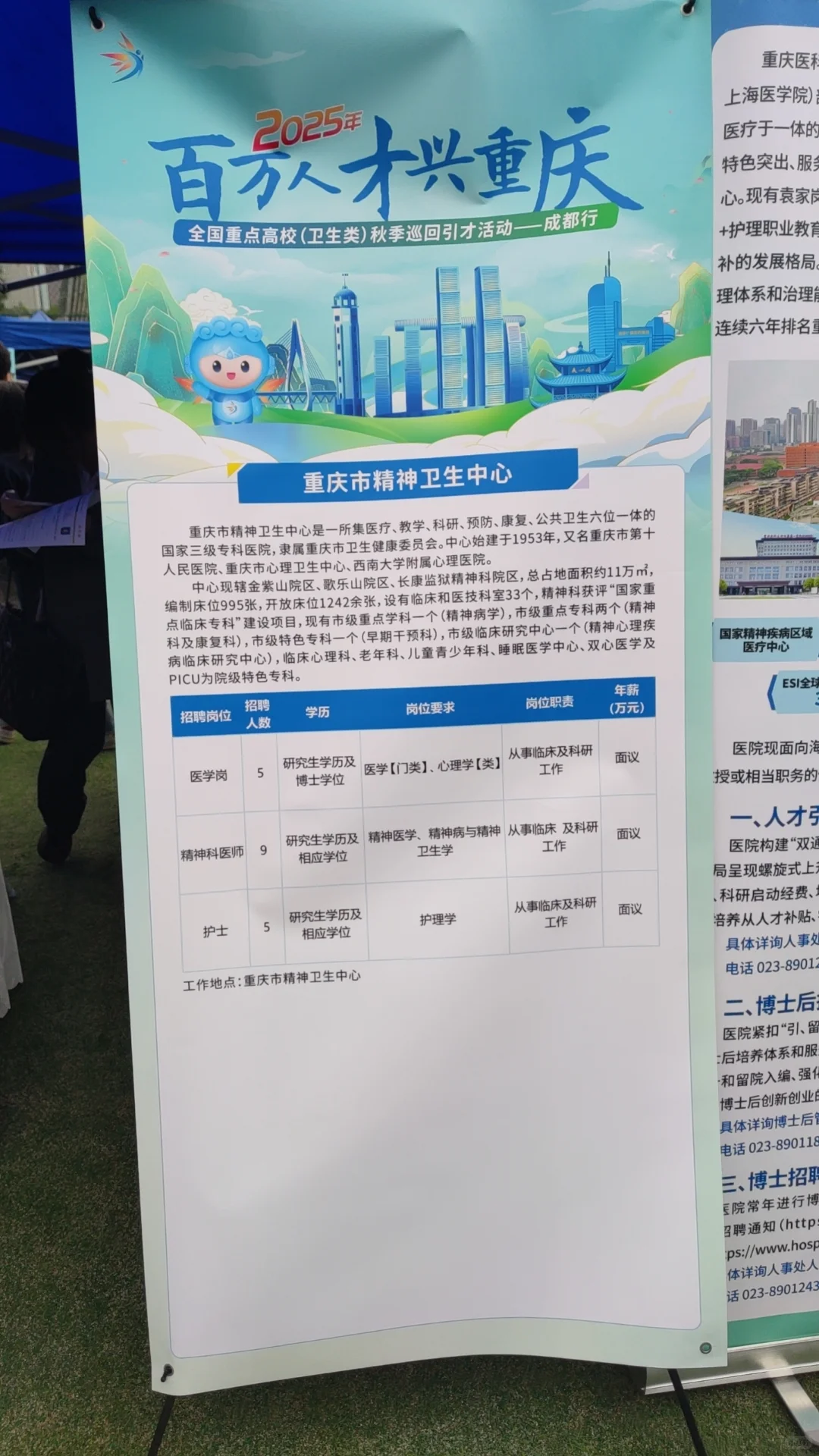 华西双选会21号下午场拍摄的部分招聘海报1