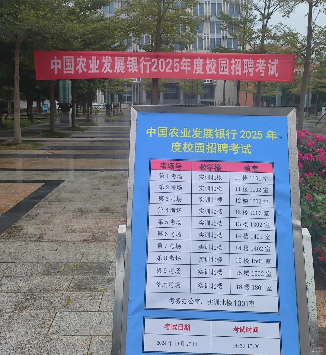 农发行笔试真的海，随便考考就能过