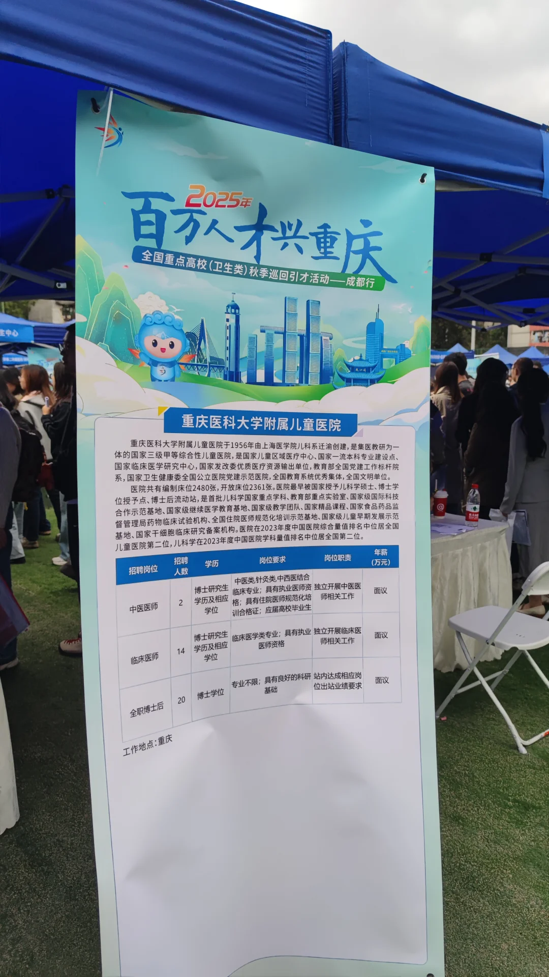 华西双选会21号下午场拍摄的部分招聘海报1