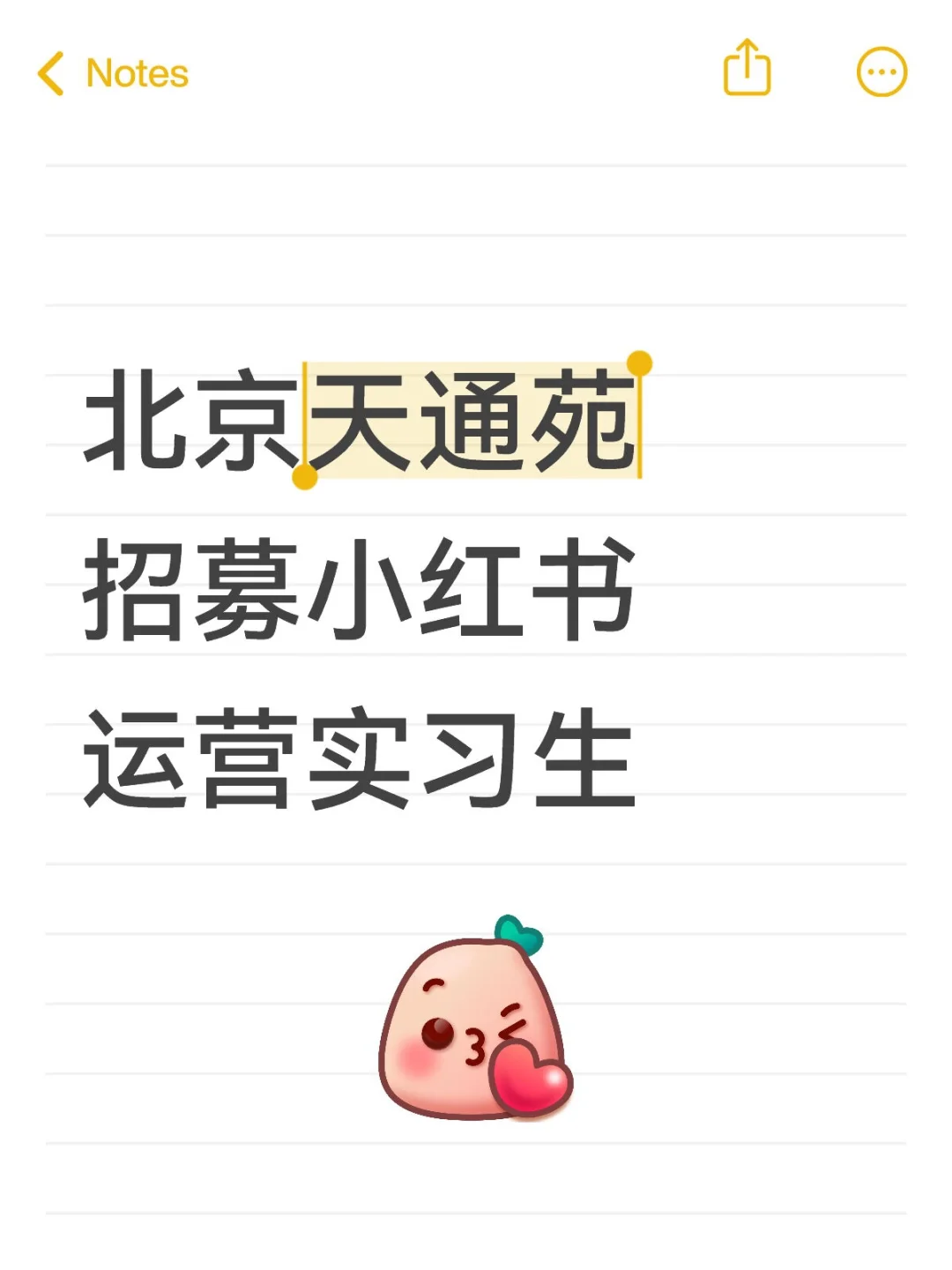 招募一个小红书运营实习生，认真带！