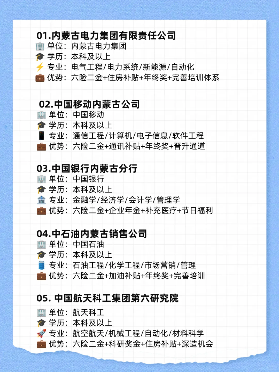 应届生有面子还好进的央国企——呼和浩特篇