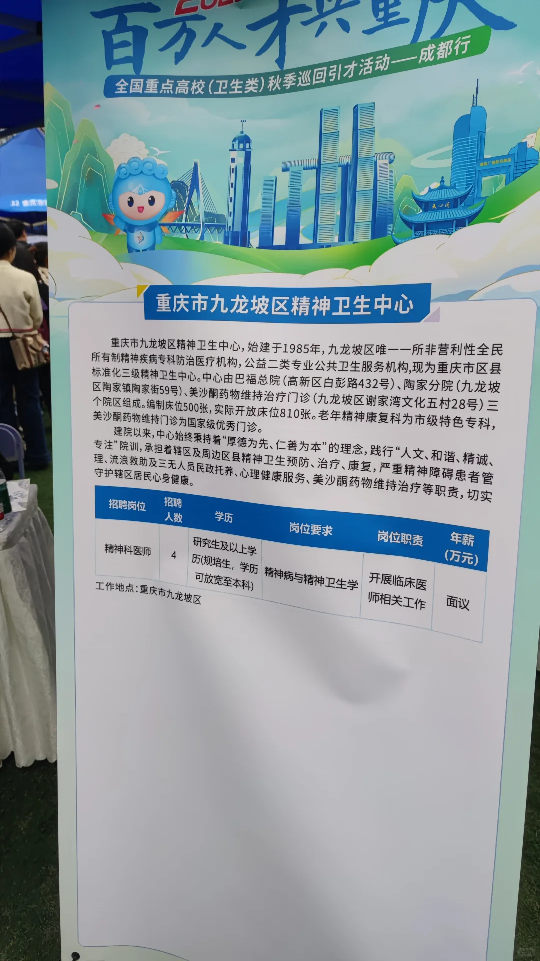 华西双选会21号下午场拍摄的部分招聘海报1