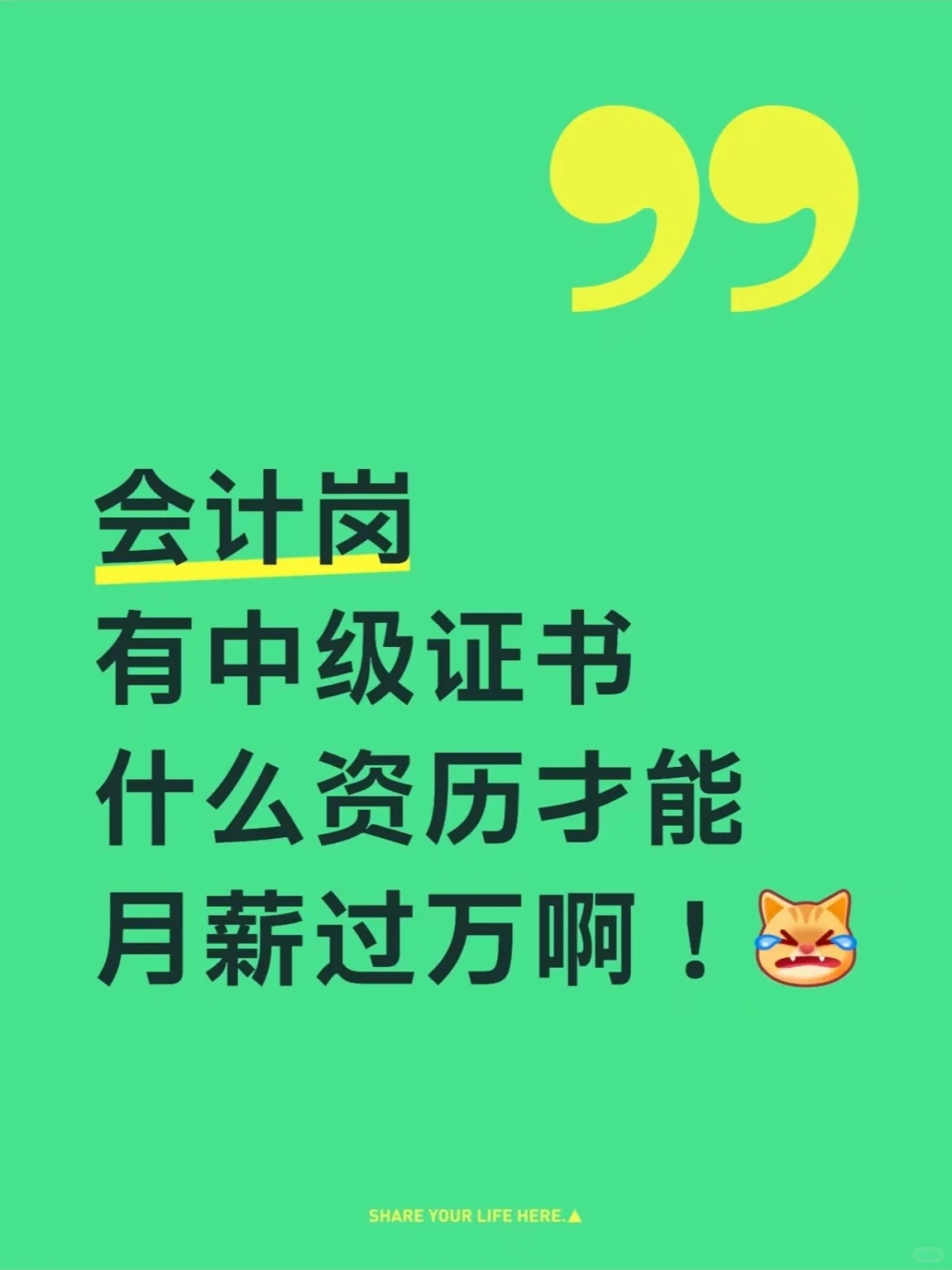 我不允许你还卡在8K！会计月薪破万正确姿势