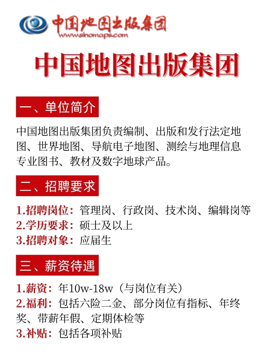 中国地图出版集团招聘，内推详情