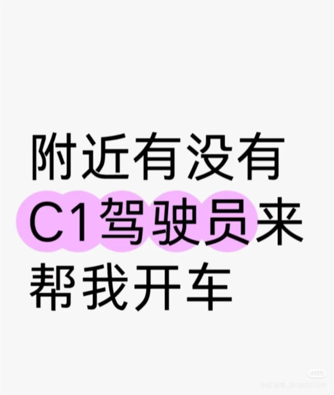 找一个天津C1司机帮我拉货