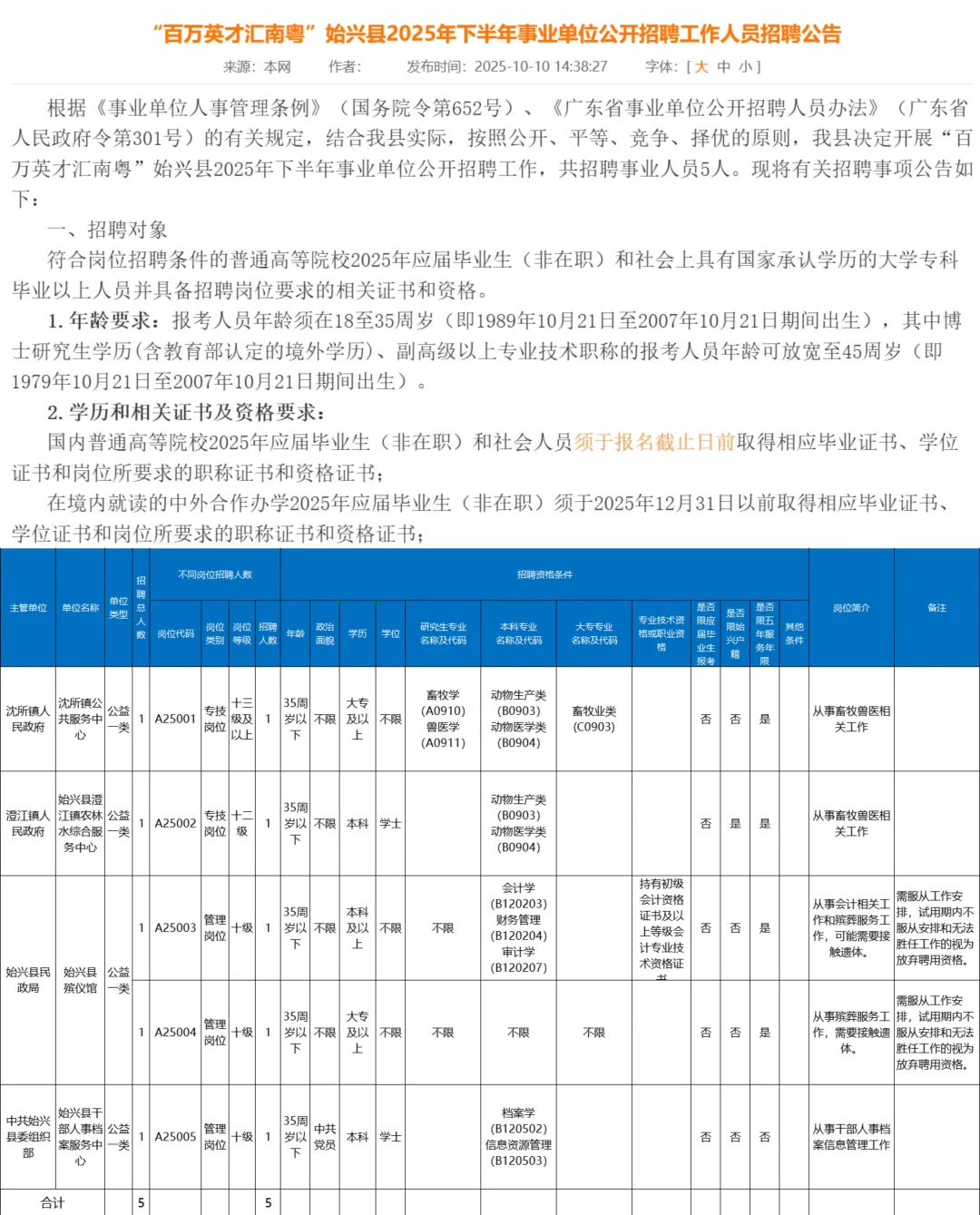 韶关事业编新机会，但会计也要接触遗体？