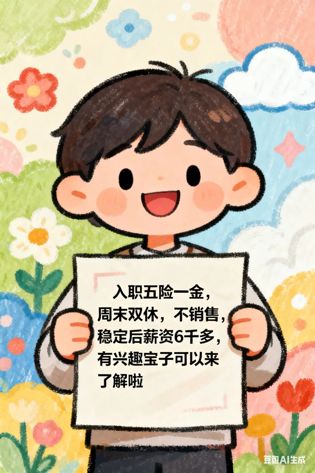 周末双休，五险一金，不销售