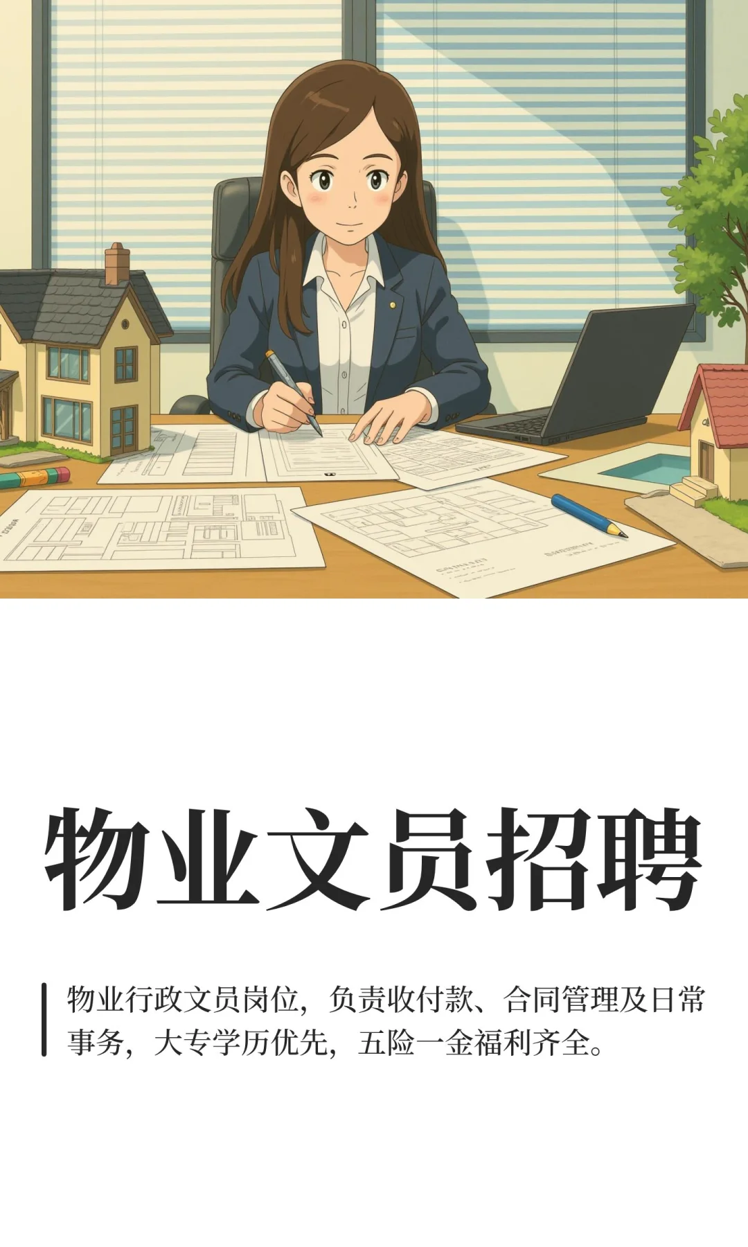 物业文员招聘
