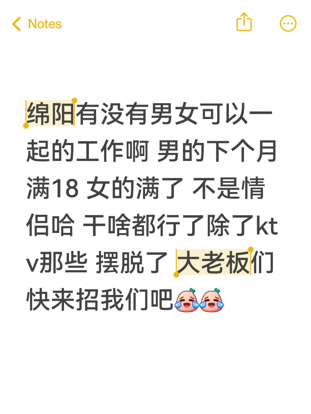 绵阳找工作啊
