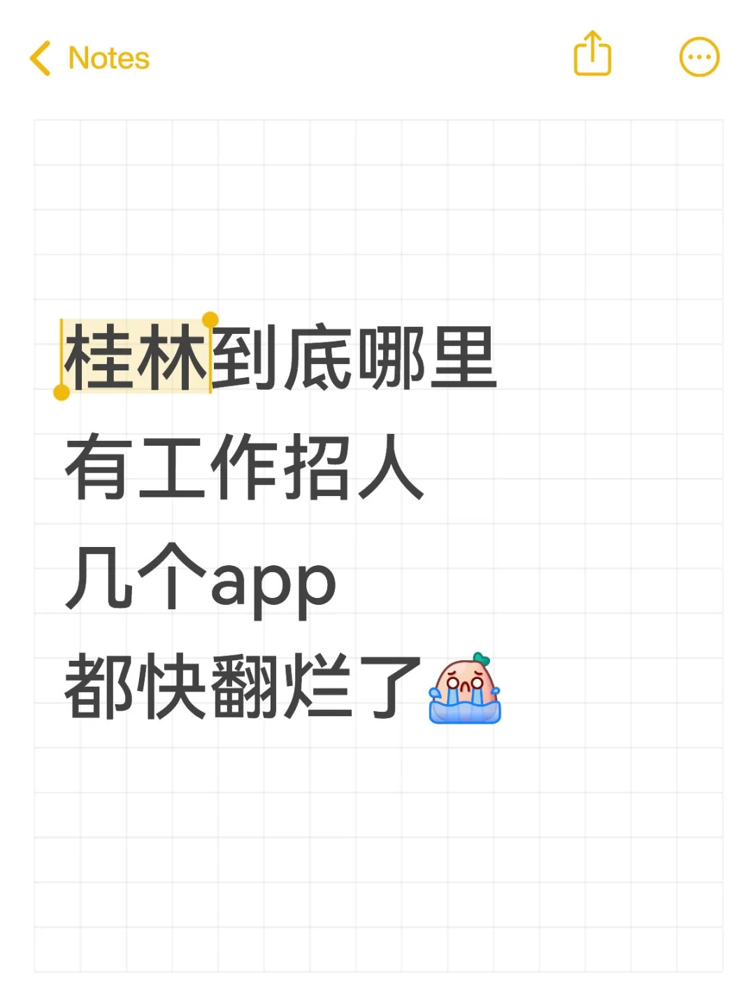 新一届的野外求生就是在桂林找工作