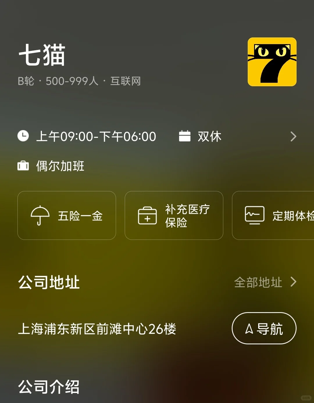 上海小而美双休企业总结