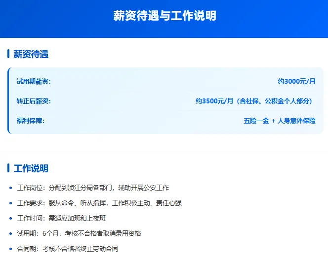 👮韶关公安招辅警！月薪3500＋五险一金！