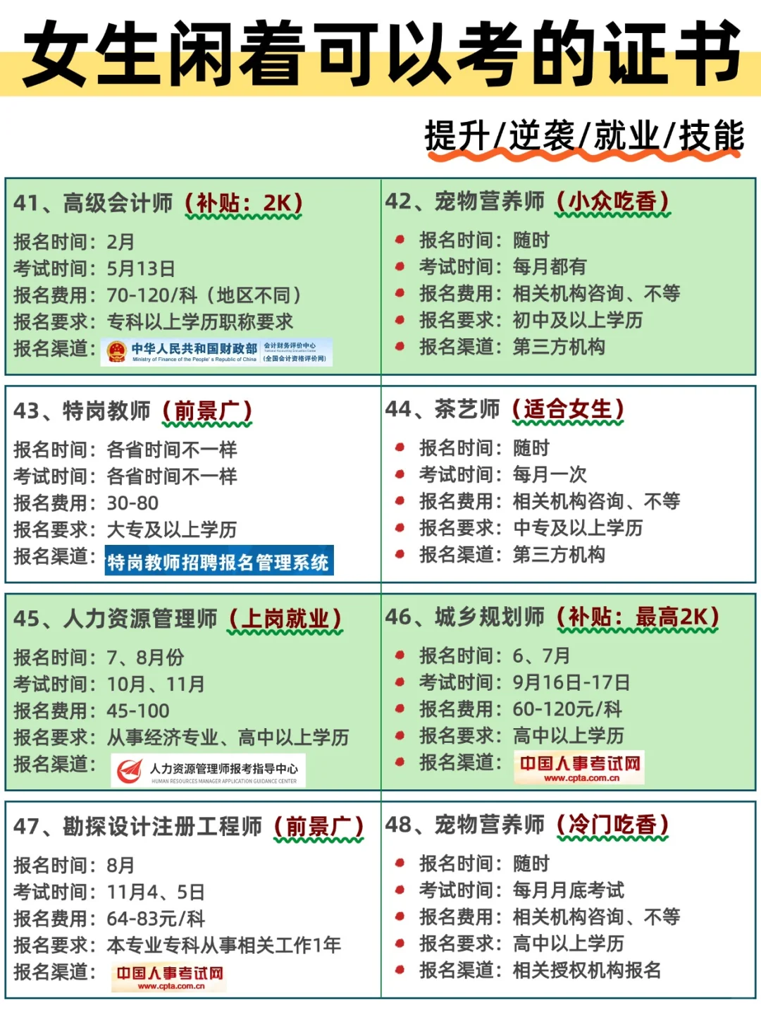 拒绝内耗！女生考这几个证，轻松转行拿高薪