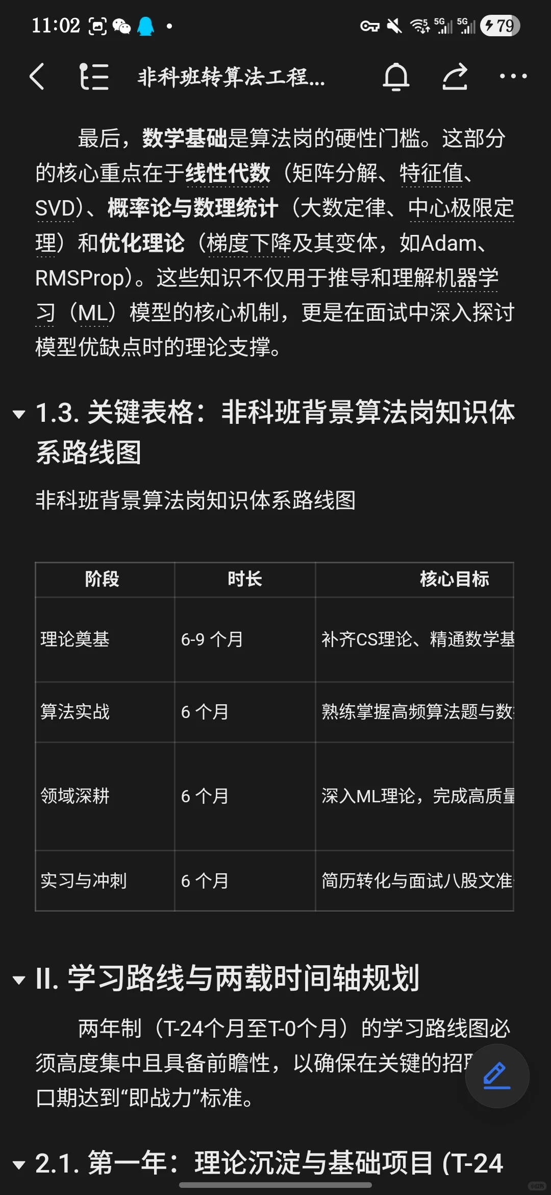 💥非科班转算法🔥2年逆袭大厂校招
