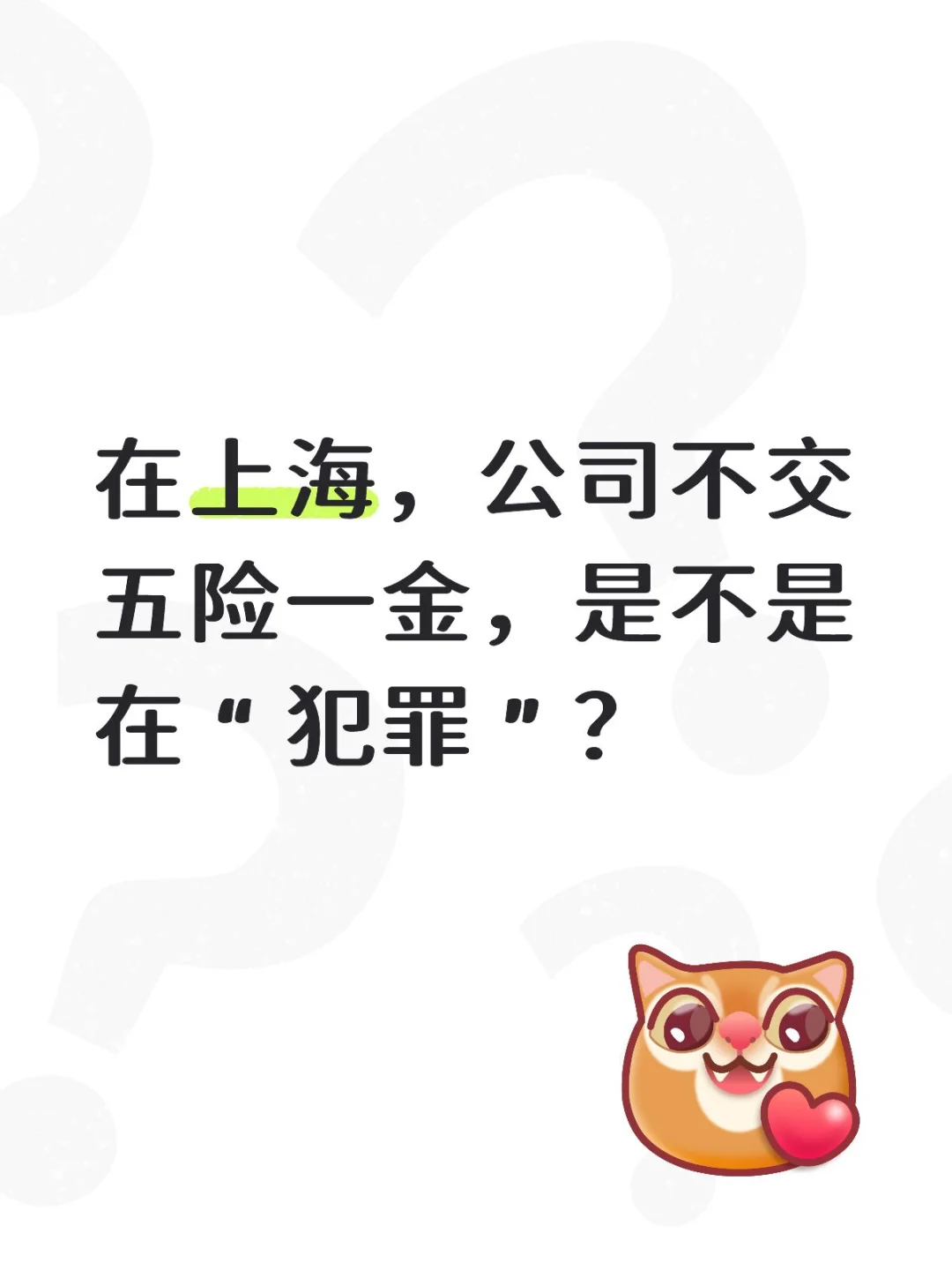 在上海，公司不交五险一金，是不是在“犯罪