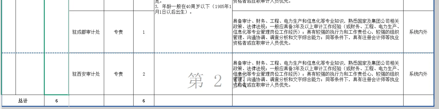 【社招】中国华电集团有限公司派驻审计处