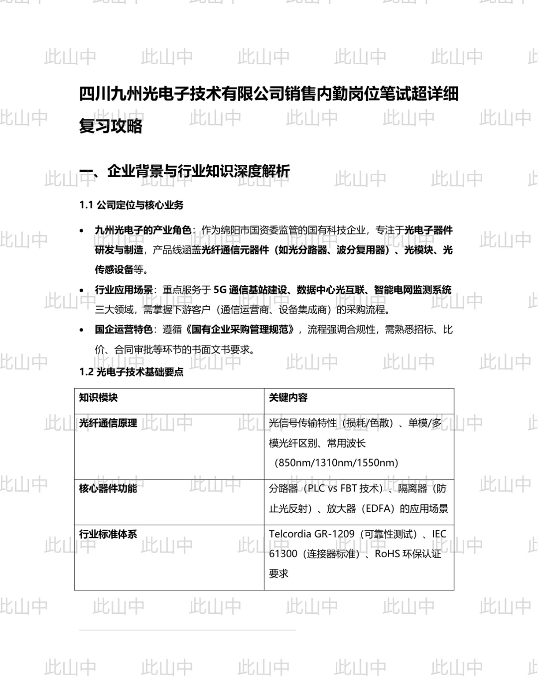 四川九州光电子技术有限公司招聘