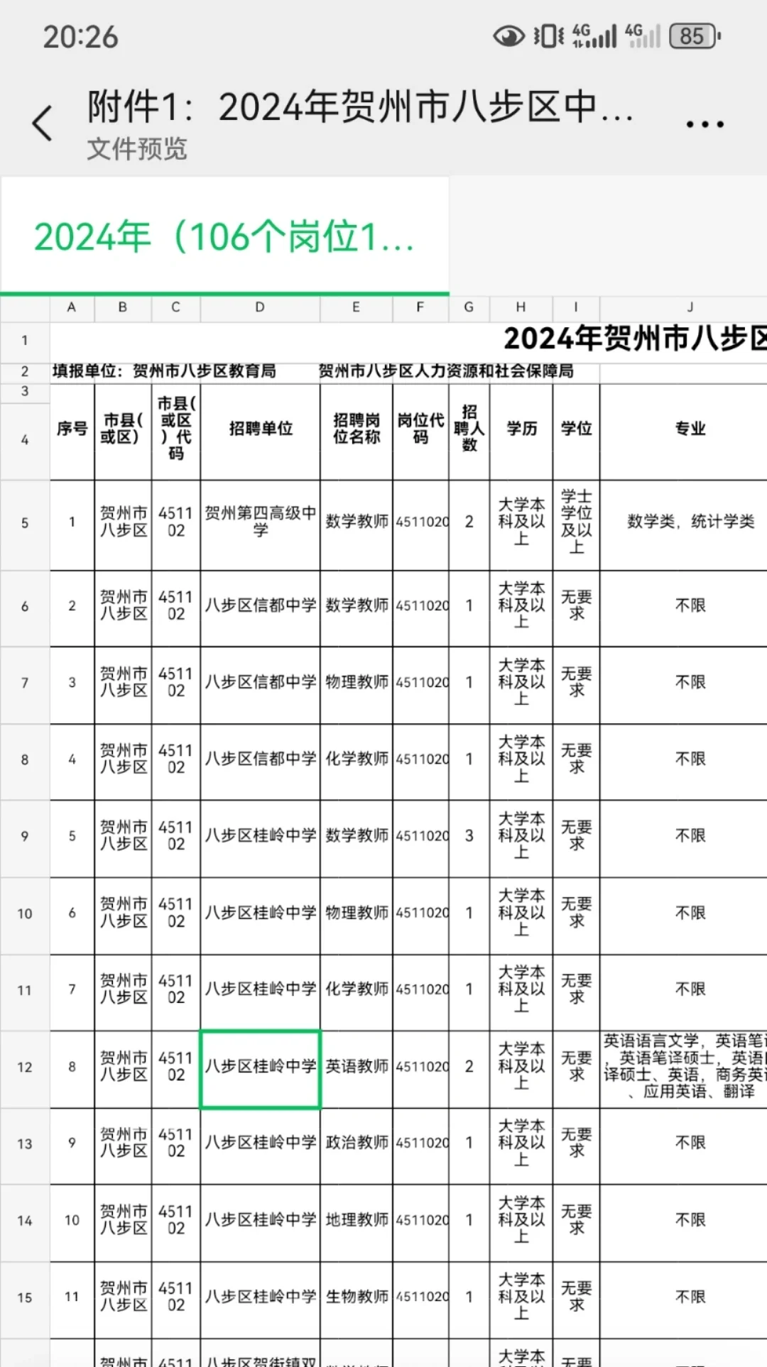 贺州八步区招聘教师190人公告