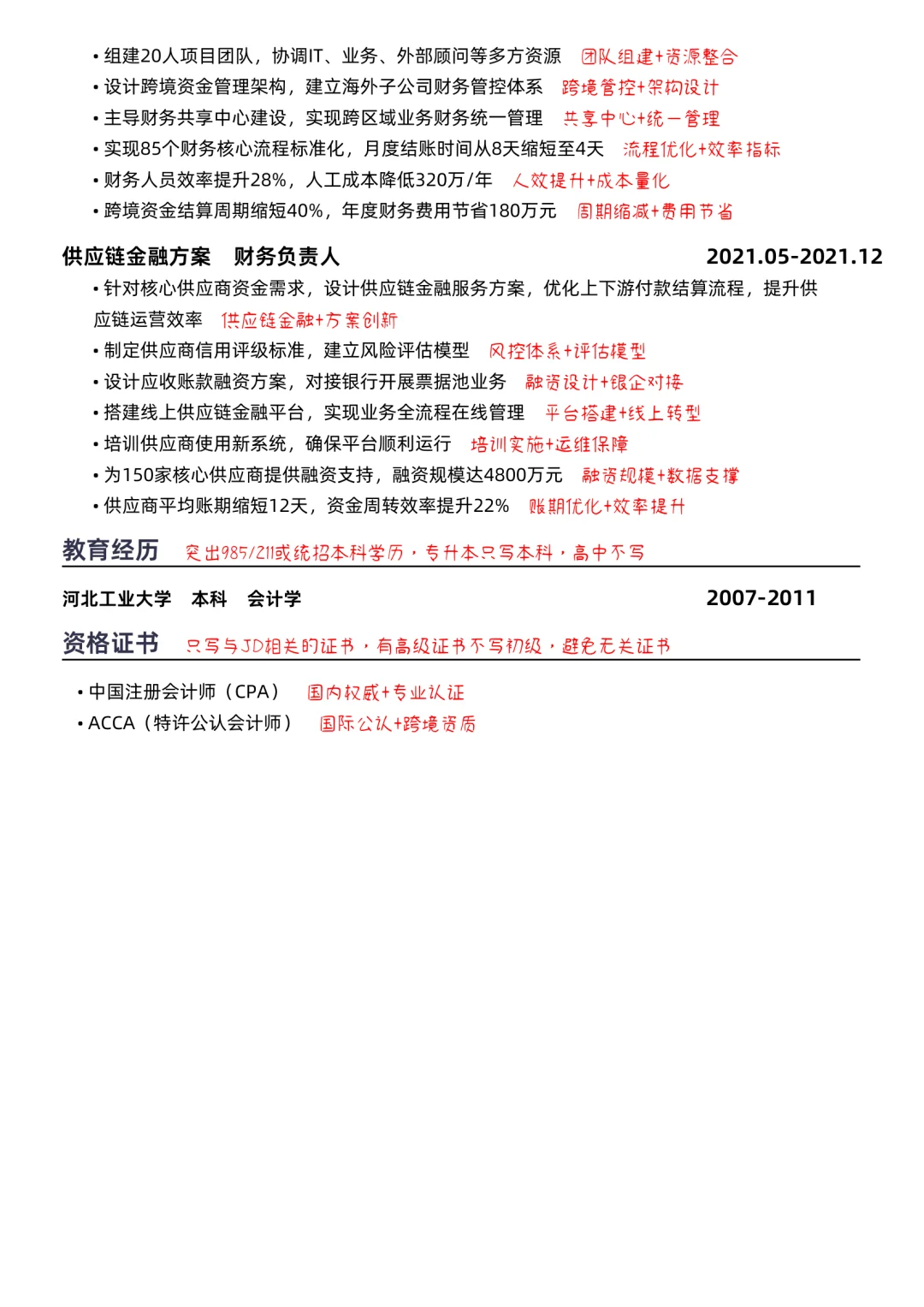 150w财务总监，HR无法拒绝的简历优化❗