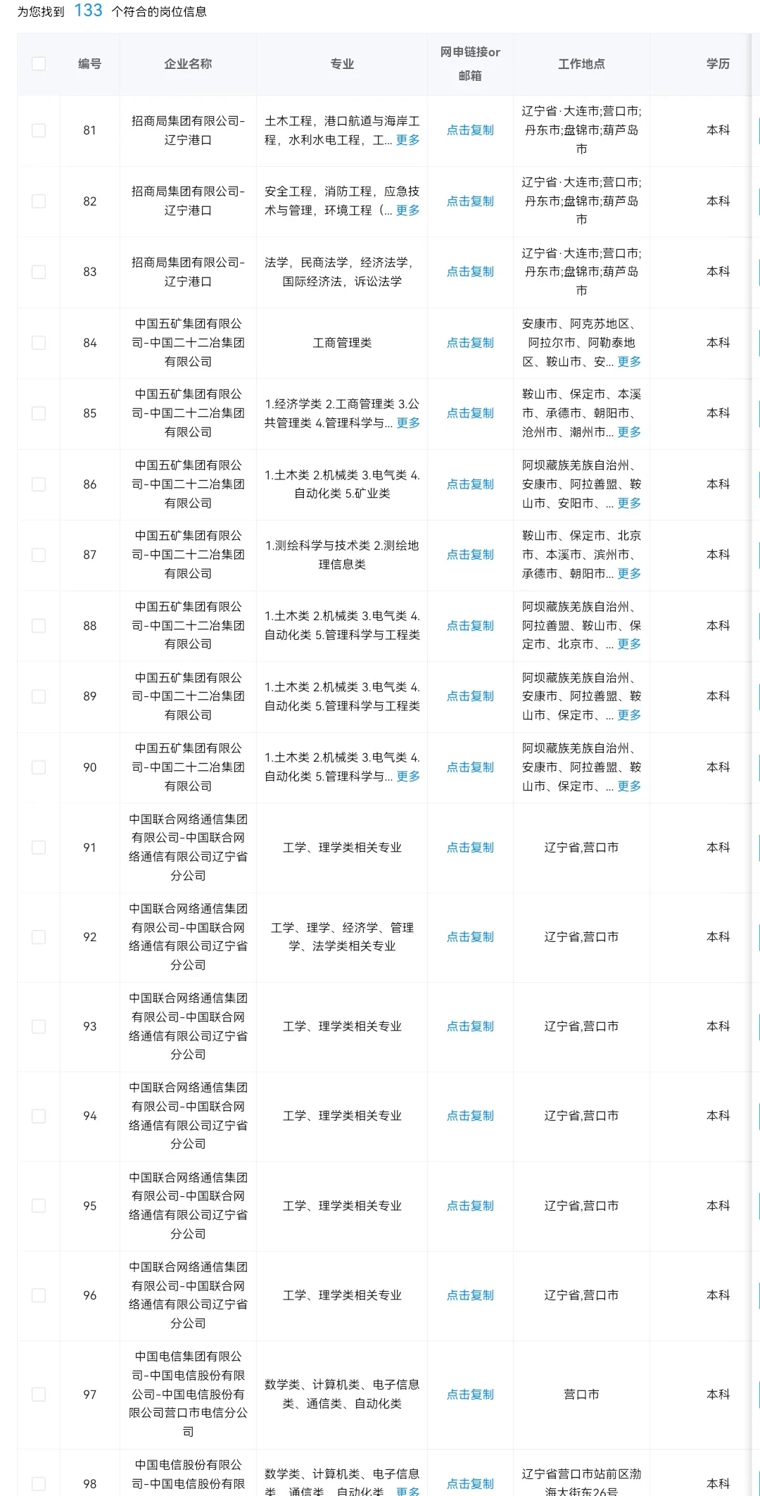 辽宁营口秋招可投央国企