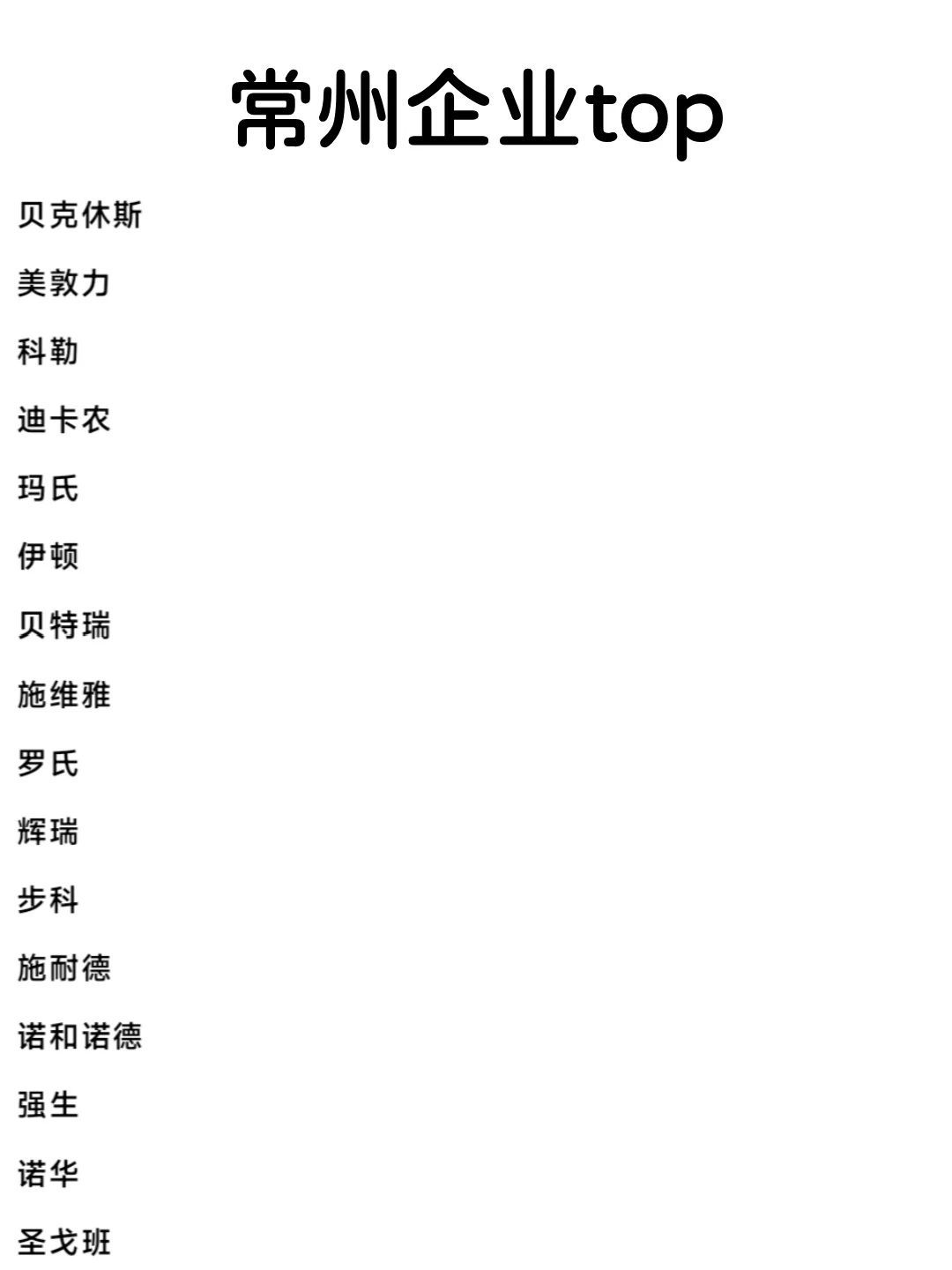常州头部企业
