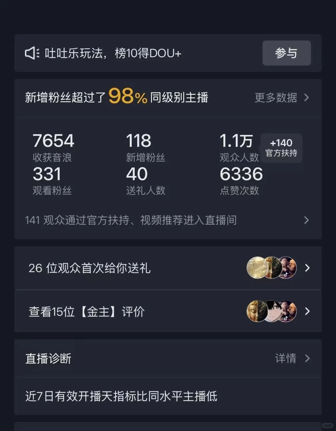 新人直播第11天，相信玄学的一天！！！