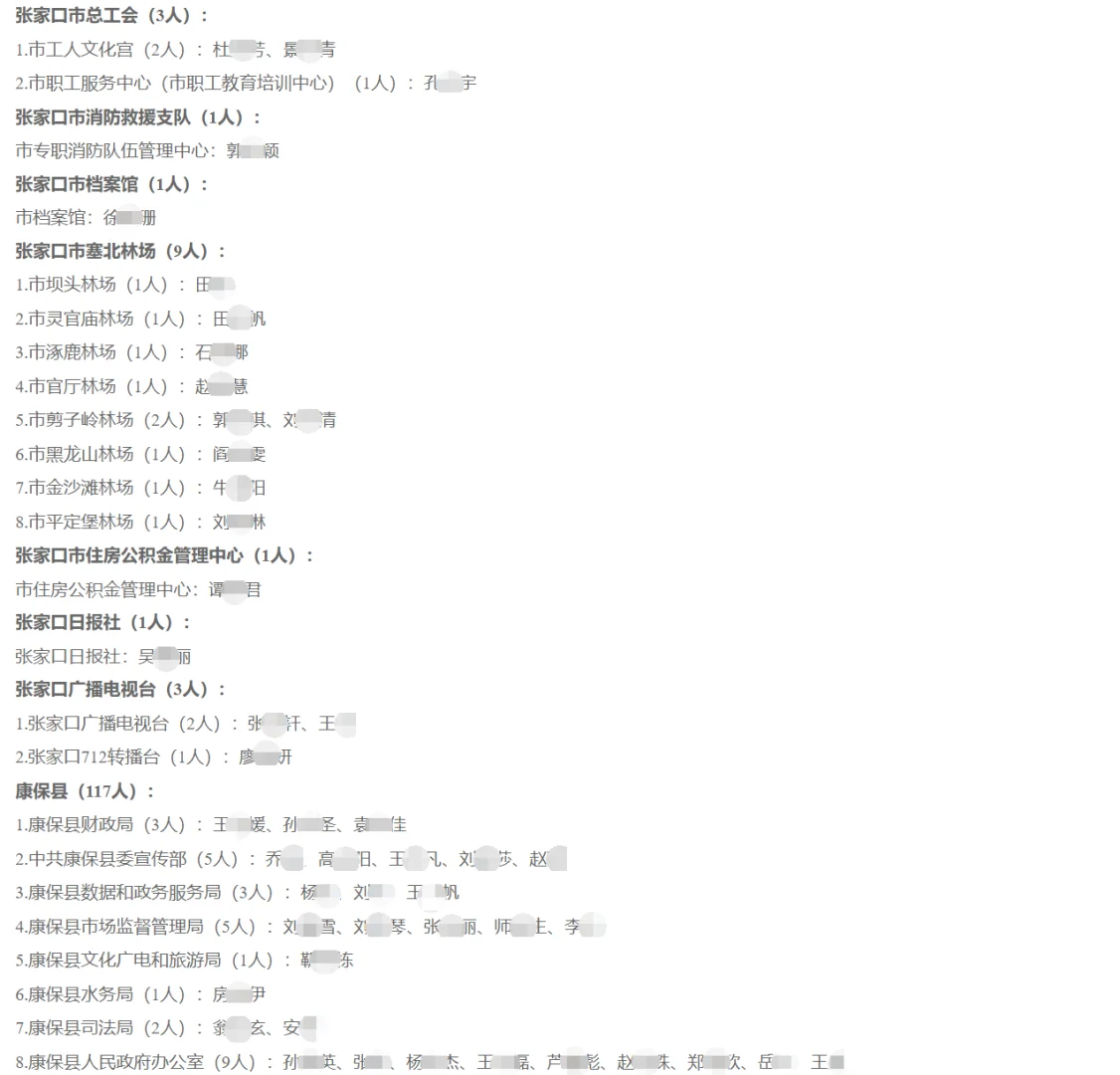 张家口事业单位拟聘公示676人 恭喜上岸！